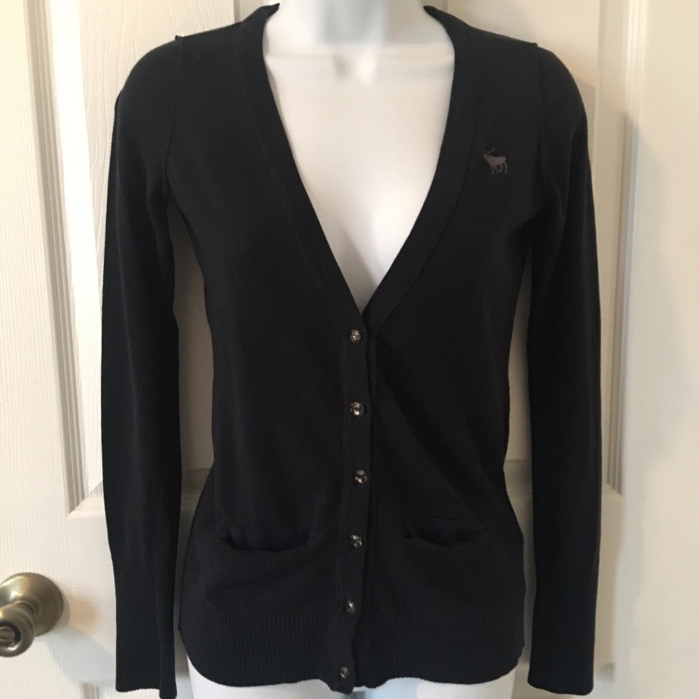 Abercrombie & Fitch Navy blue cardigan ❤️